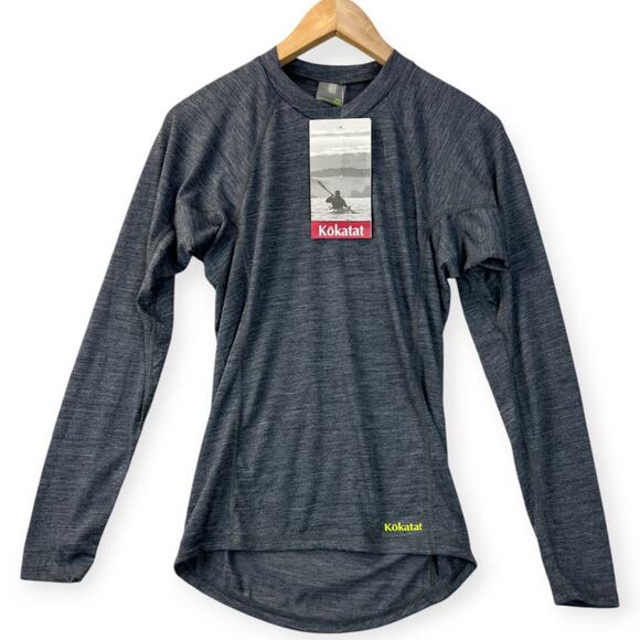 Kokatat WoolCore Mens Shirt Long Sleeve Small Heather Kayaking Paddling Rowing - Picture 1 of 13